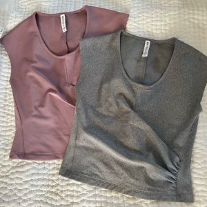 2 for $19!  Athleta wrap shirts - EUC!
